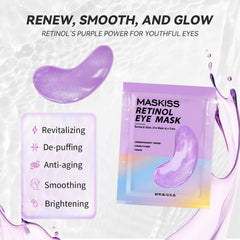 Maskiss closeup hydrogel texture highlighting soothing hydration