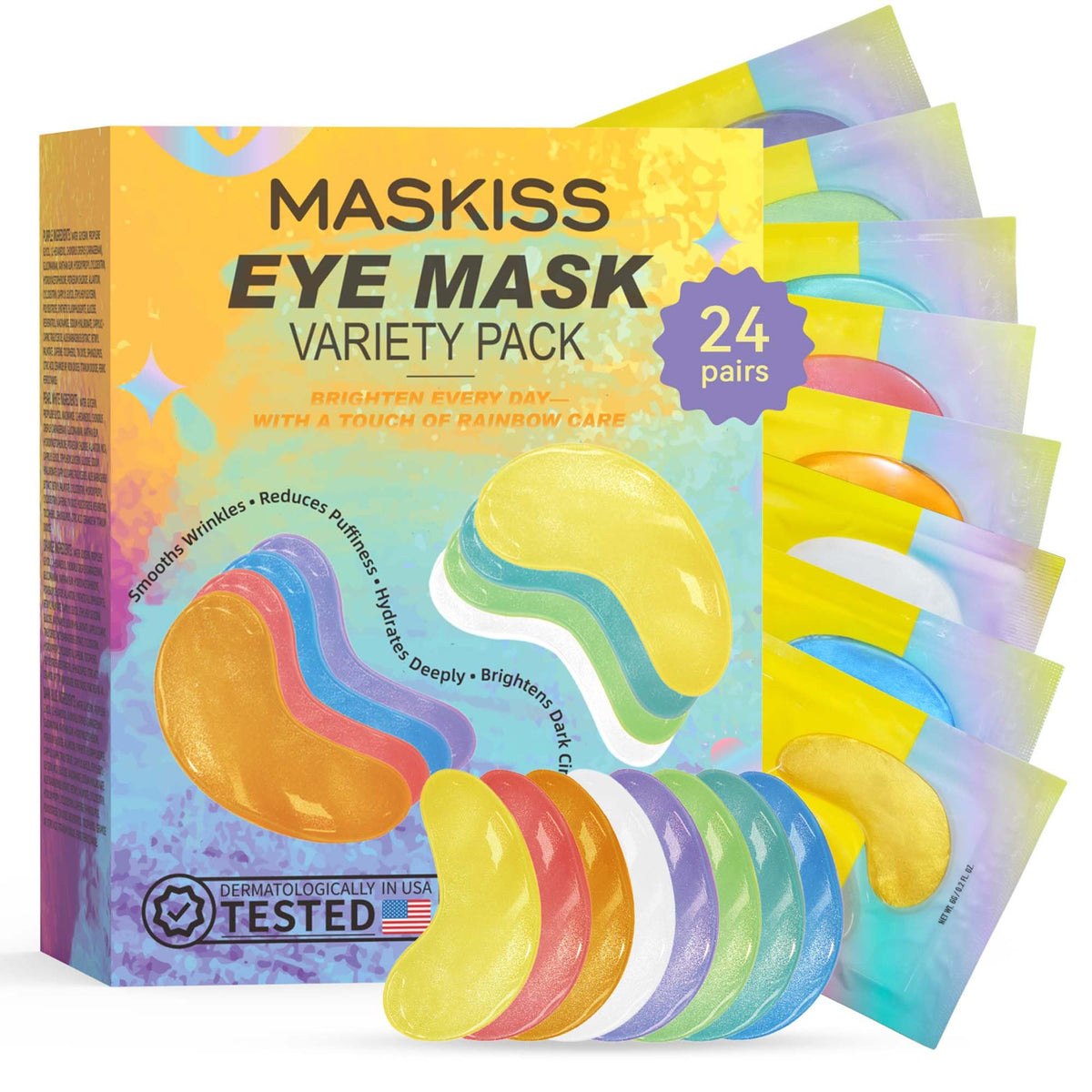 Maskiss front packaging showing variety pack, easy ingredient selection benefit