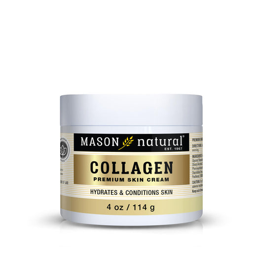 MASON NATURAL front jar showing product and clear labeling for easy identification and use