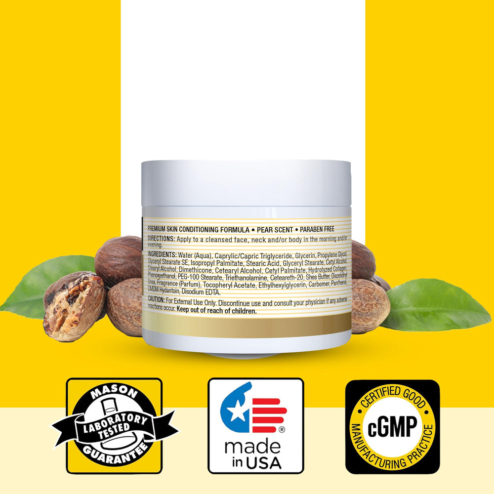 MASON NATURAL label close-up listing clean ingredients for reassurance and transparency
