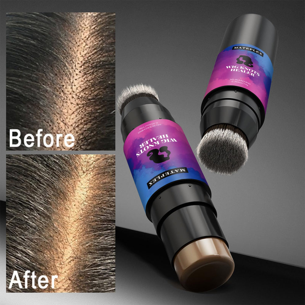 MATEPLEX applying color to lace knot to reduce visibility