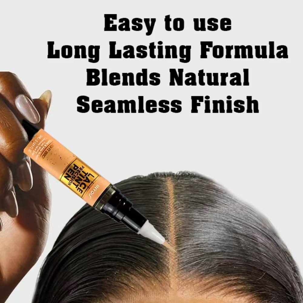 MATEPLEX brush applying tint to lace for seamless natural blend