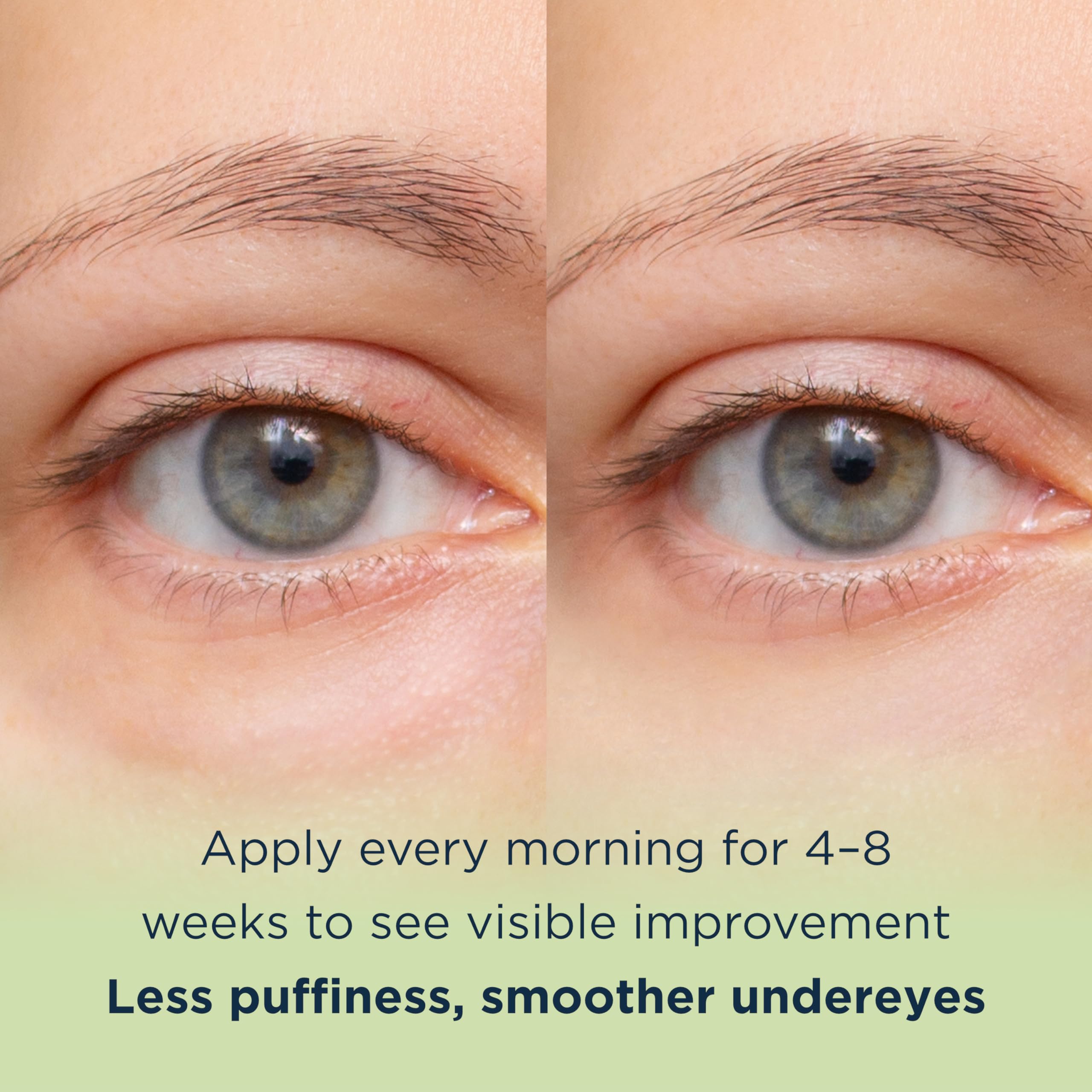 MATKAS under-eye cream layered under makeup for a smooth, non-greasy finish