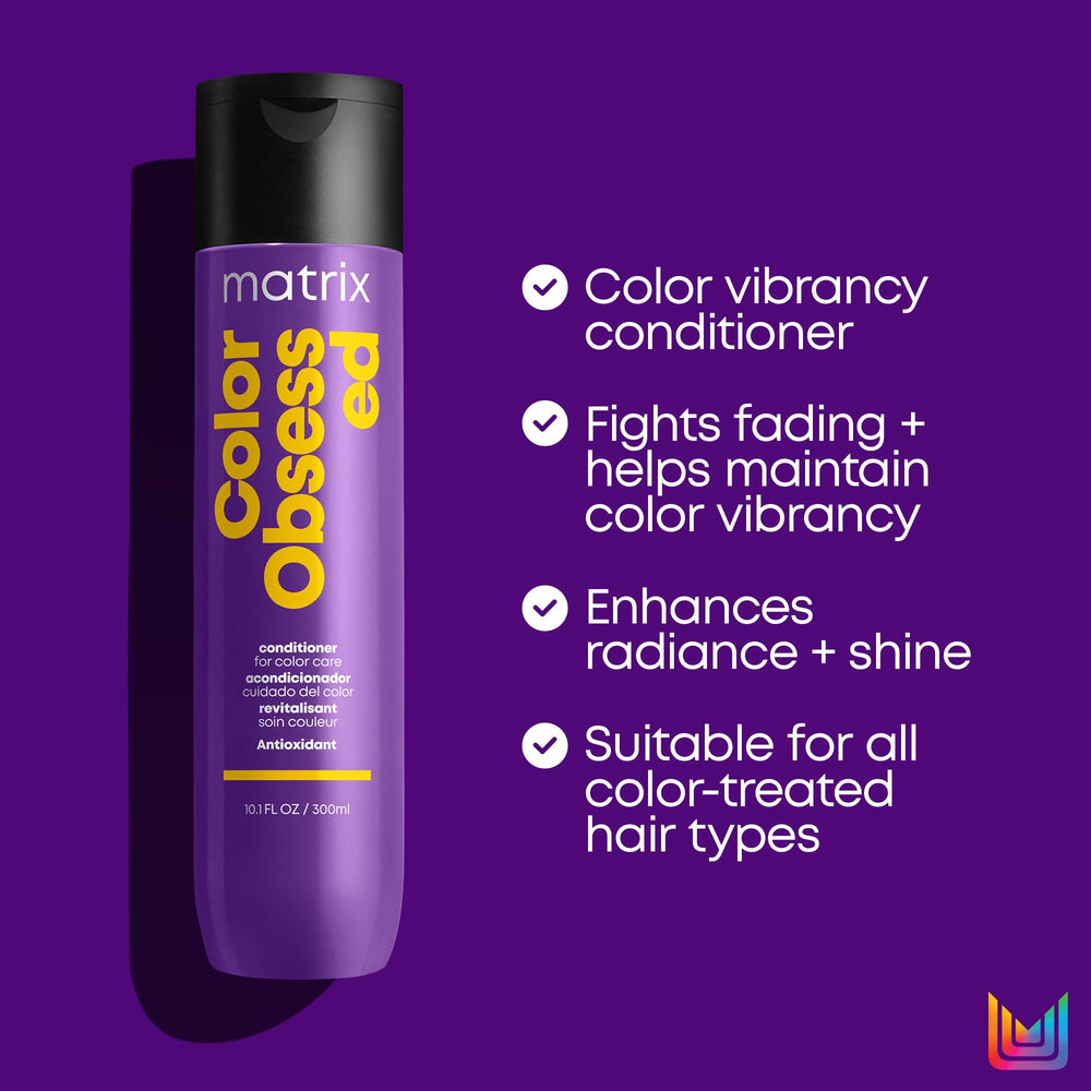MATRIX bottle held in hand for size comparison and salon-ready volume benefit