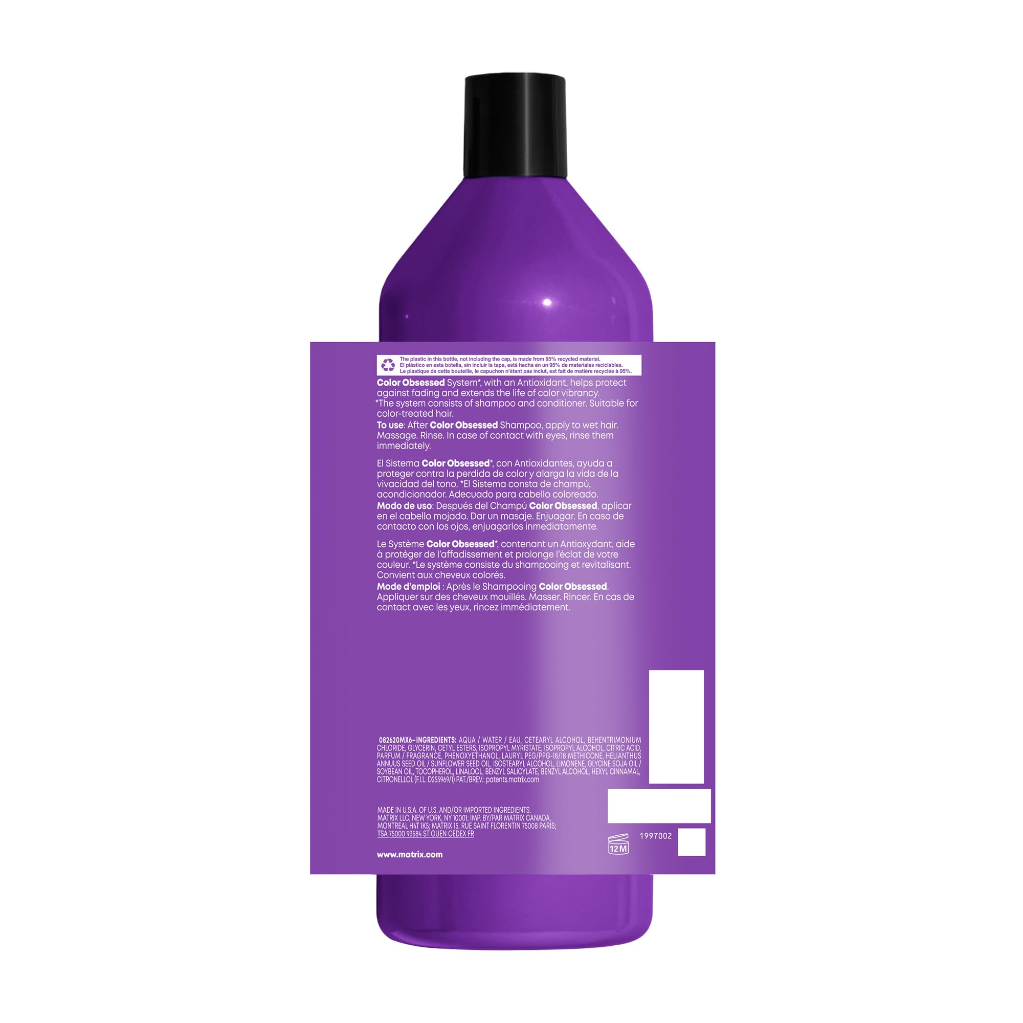 MATRIX on salon shelf staged in a stylist environment showcasing professional quality