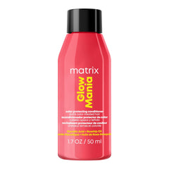 Matrix bottle front view showing branding and color-protecting promise