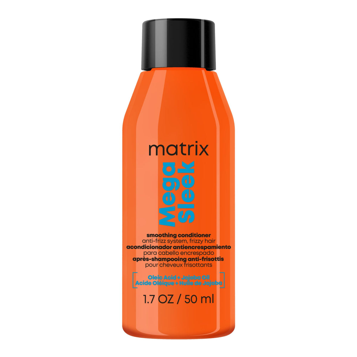 Matrix bottle front packaging showing sleek label and size for easy identification