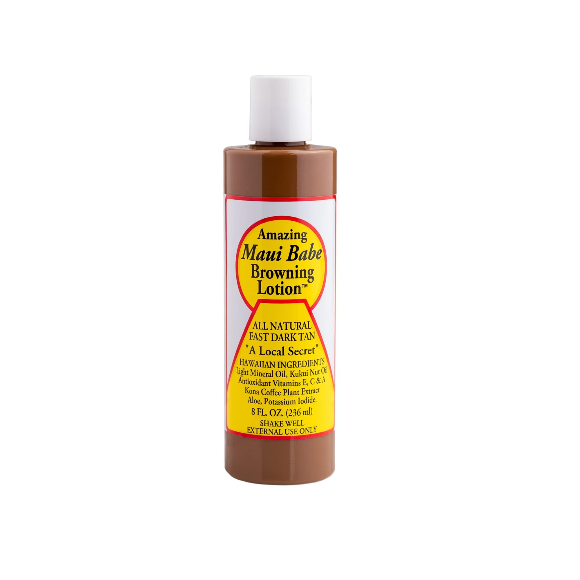 Nautical Crush Trading Maui Babe applied on skin outdoors illustrating faster bronzing benefit