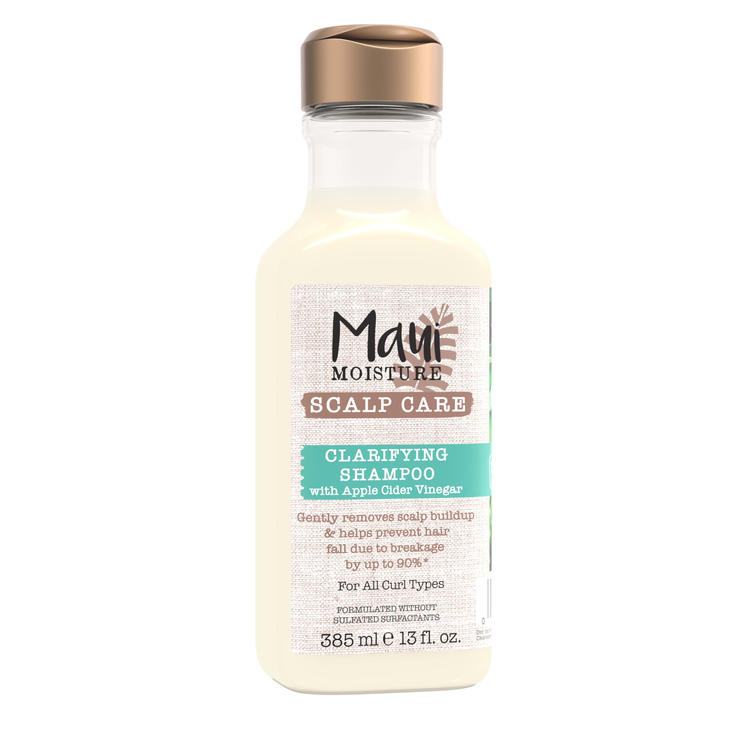 Maui Moisture front bottle showing product and calming scent benefits