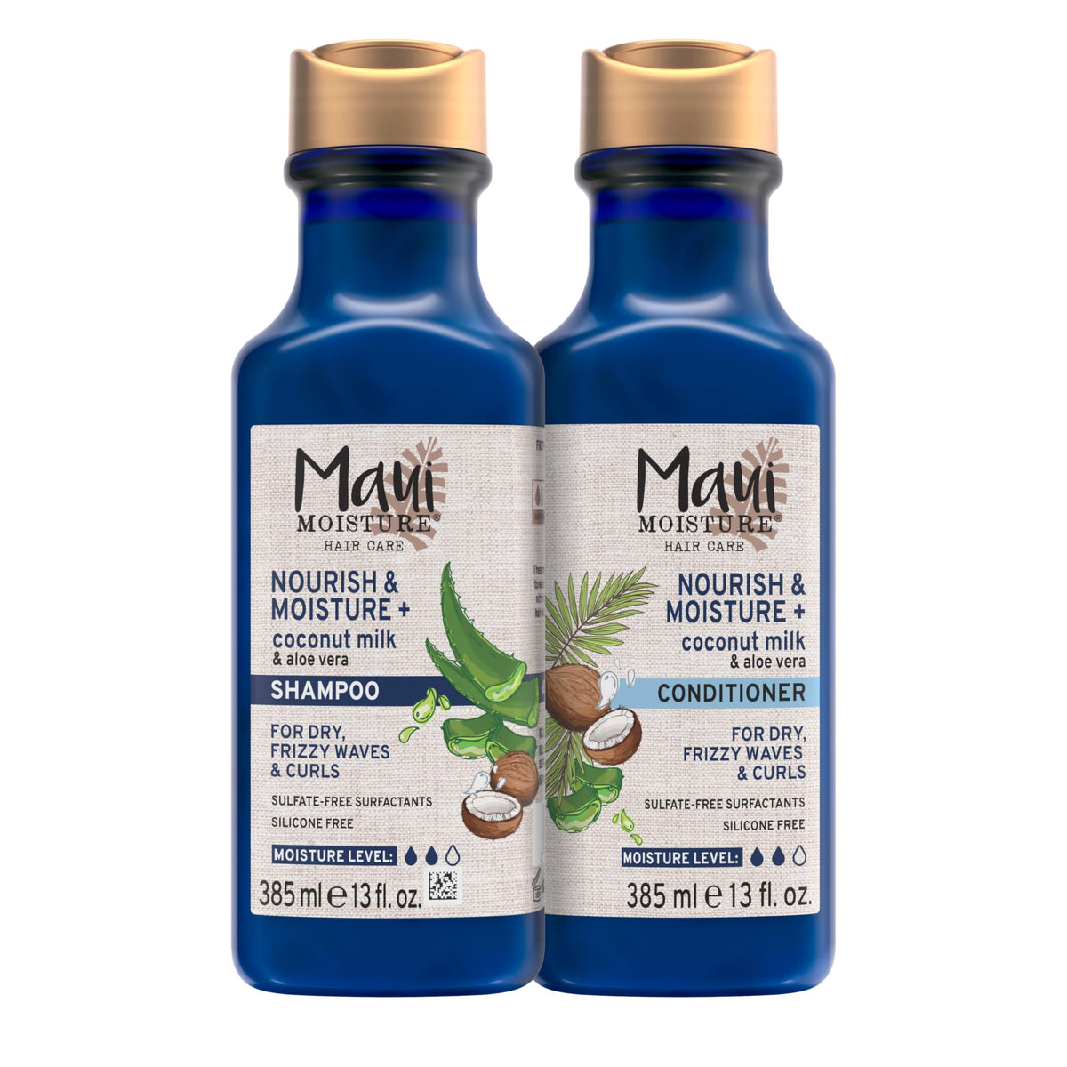 Maui Moisture front bottle showing clean packaging and volume benefit