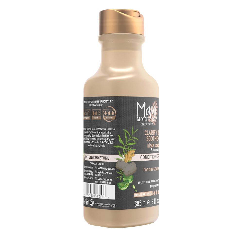 Maui Moisture applied to curly hair in shower for scalp soothing