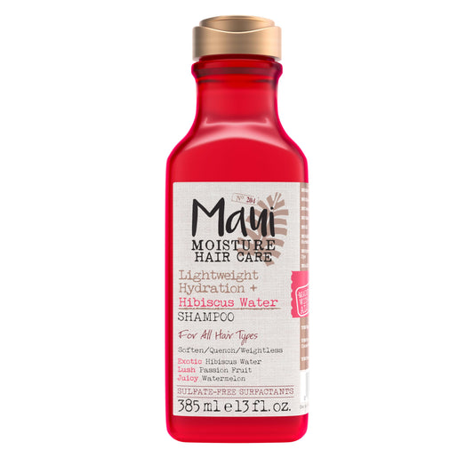 Maui Moisture front bottle showing product and hydration benefit