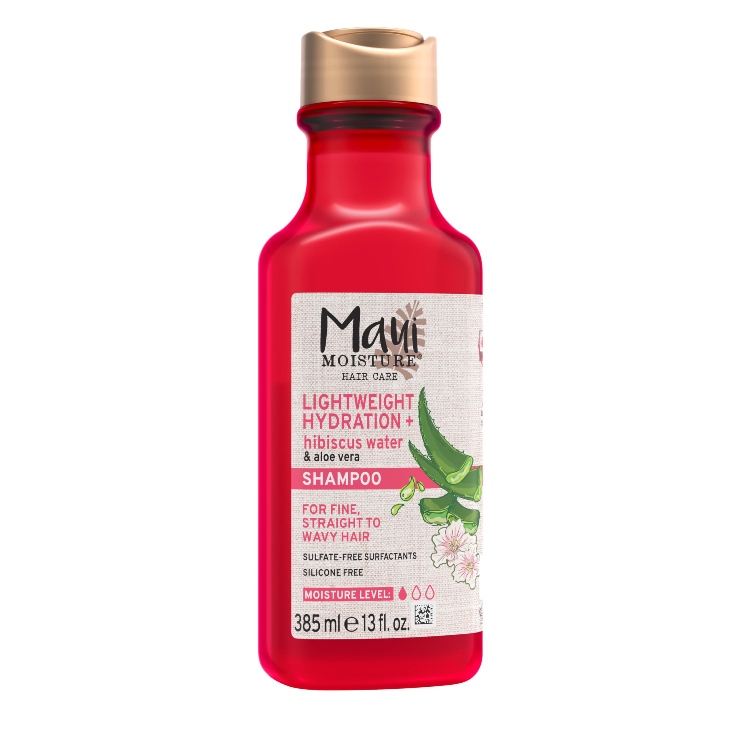 Maui Moisture applied to curly hair demonstrating softening benefit