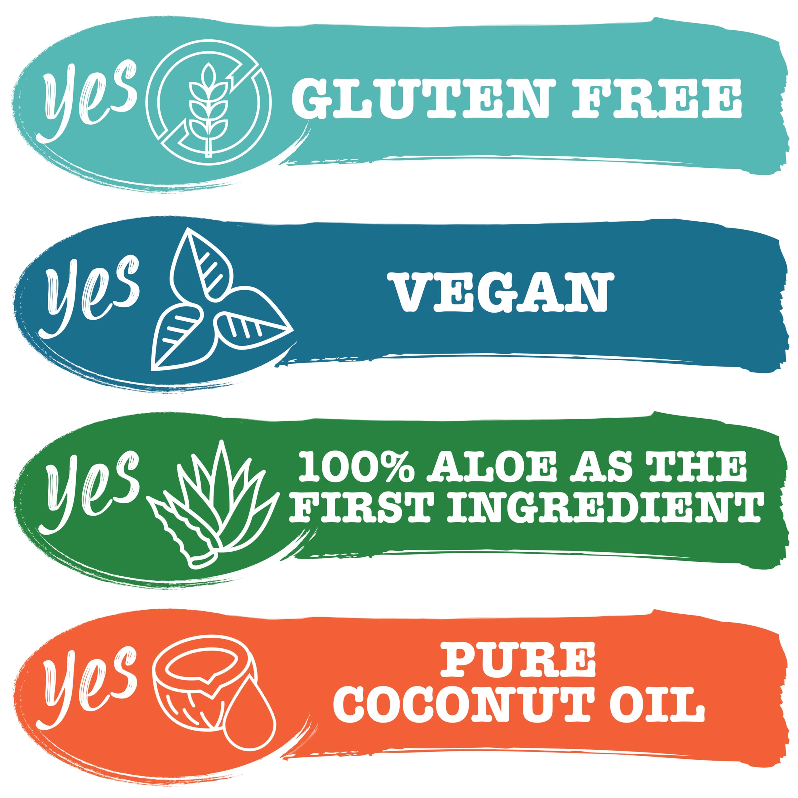 Close-up of Maui Moisture ingredients label showing aloe-first, flaxseed and coconut water