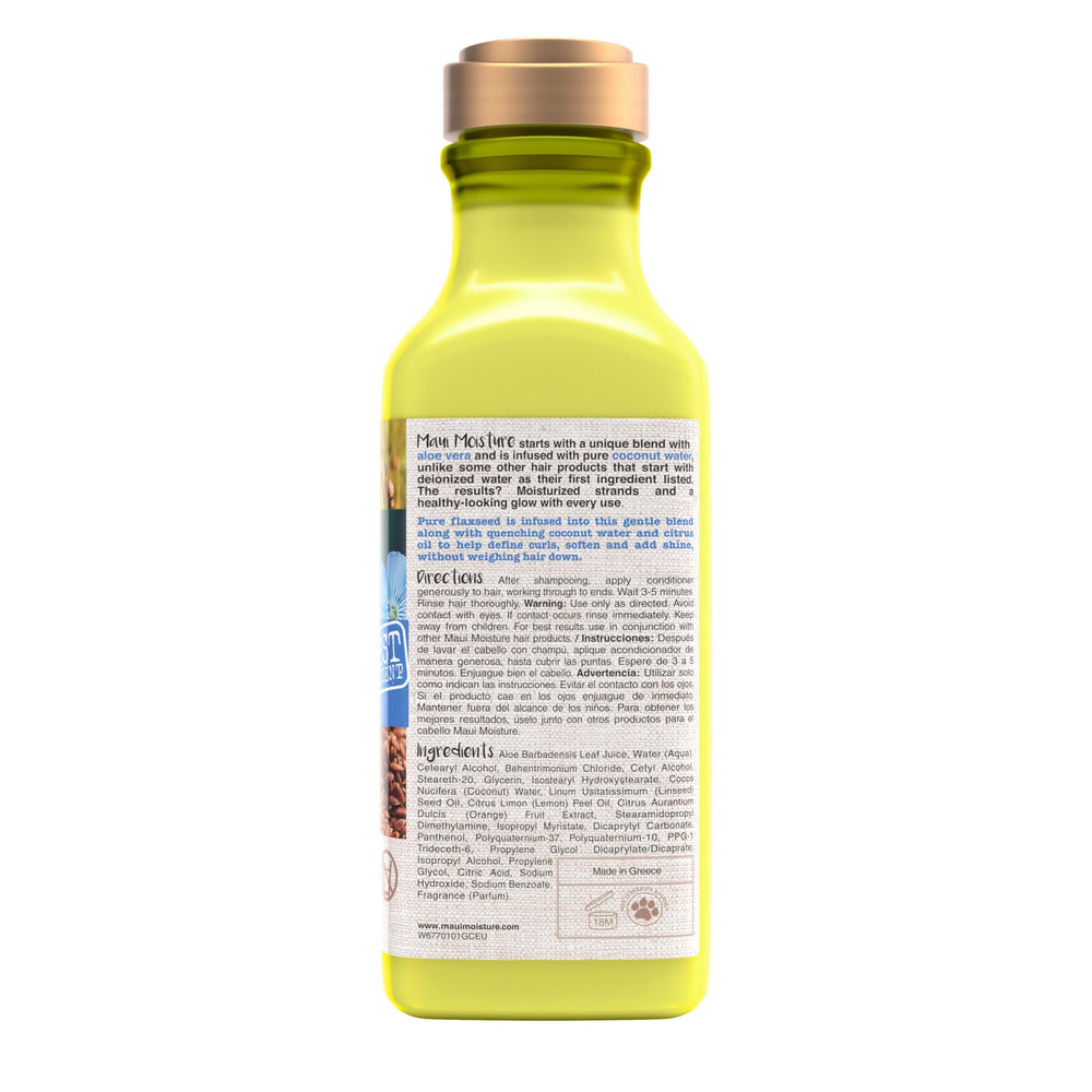 Maui Moisture conditioner next to matching shampoo suggesting complementary product pairing