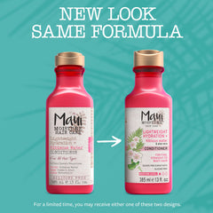 Maui Moisture pump and label detail highlighting vegan silicone-free formula