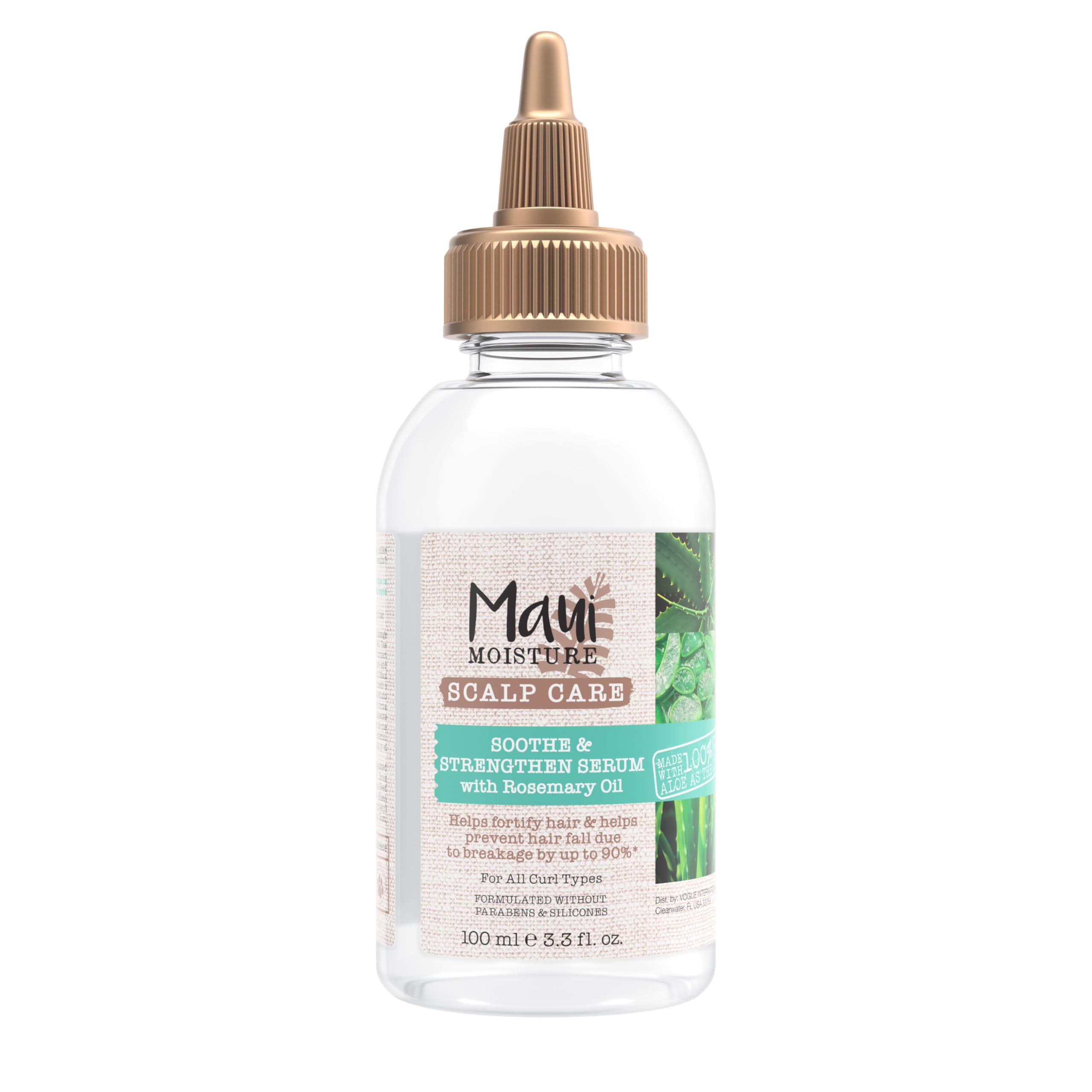 Maui Moisture front bottle view showing serum packaging and easy application