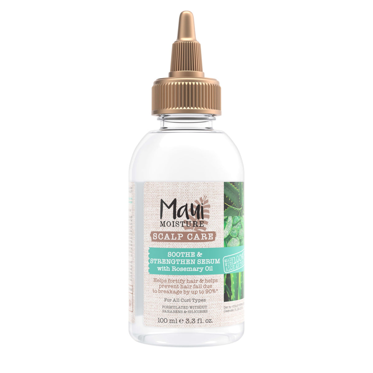 Maui Moisture front bottle view showing serum packaging and easy application