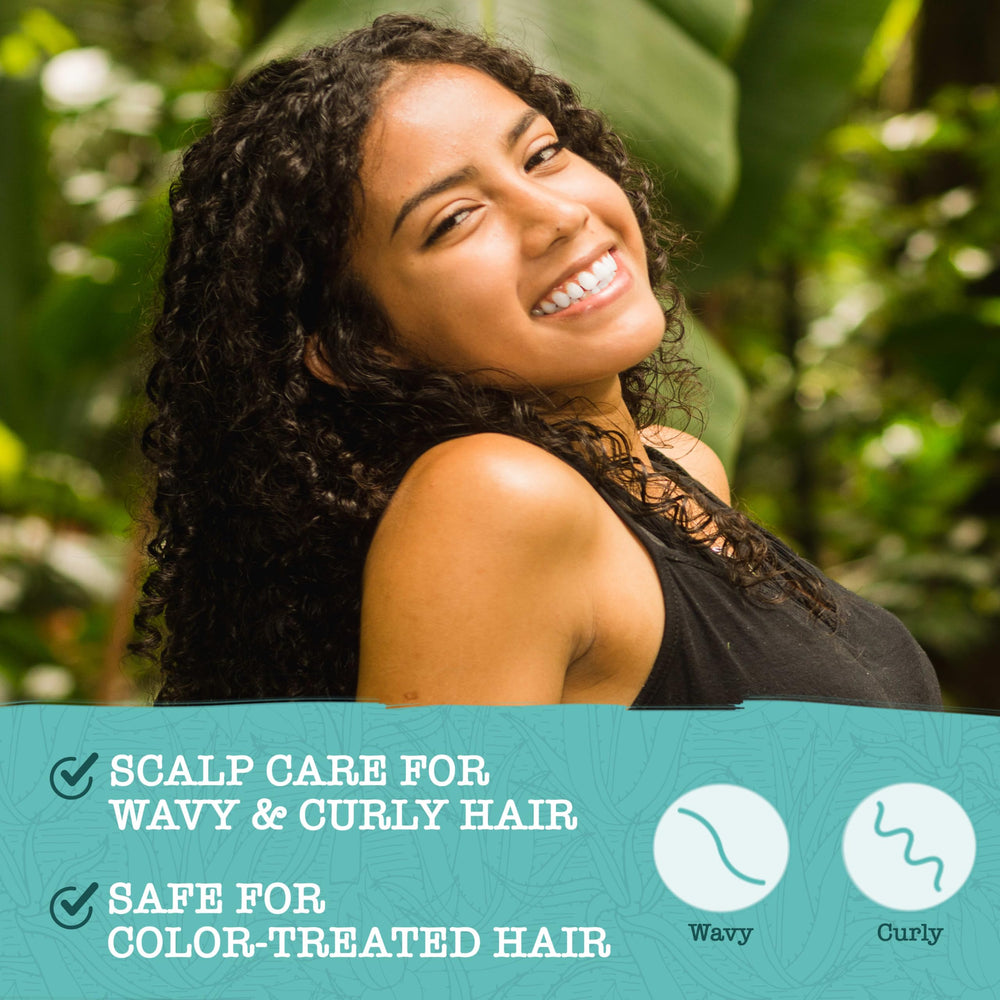 Maui Moisture shampoo texture pouring to illustrate smoothing slip benefit