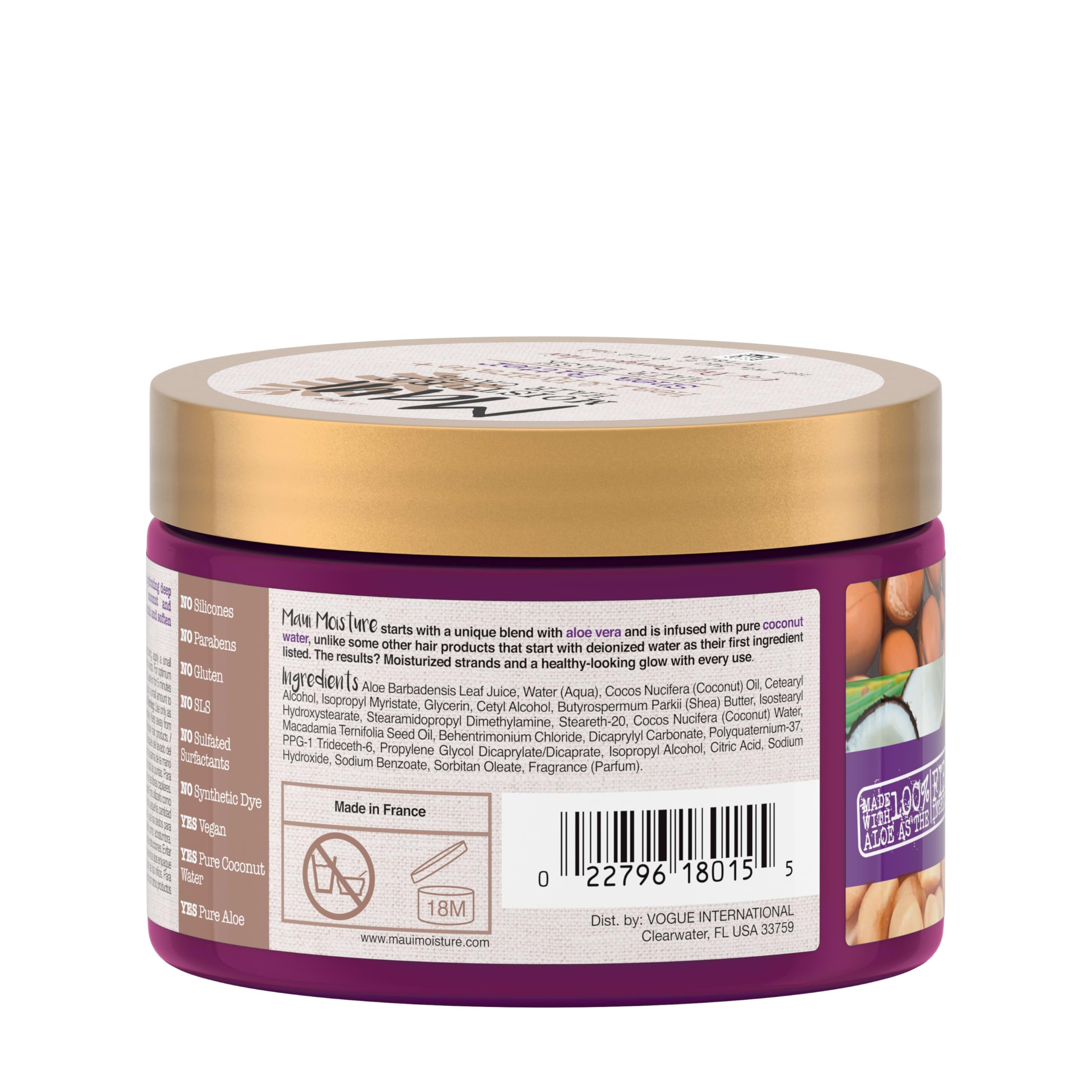 Maui Moisture on bathroom shelf in lifestyle setting for daily routine