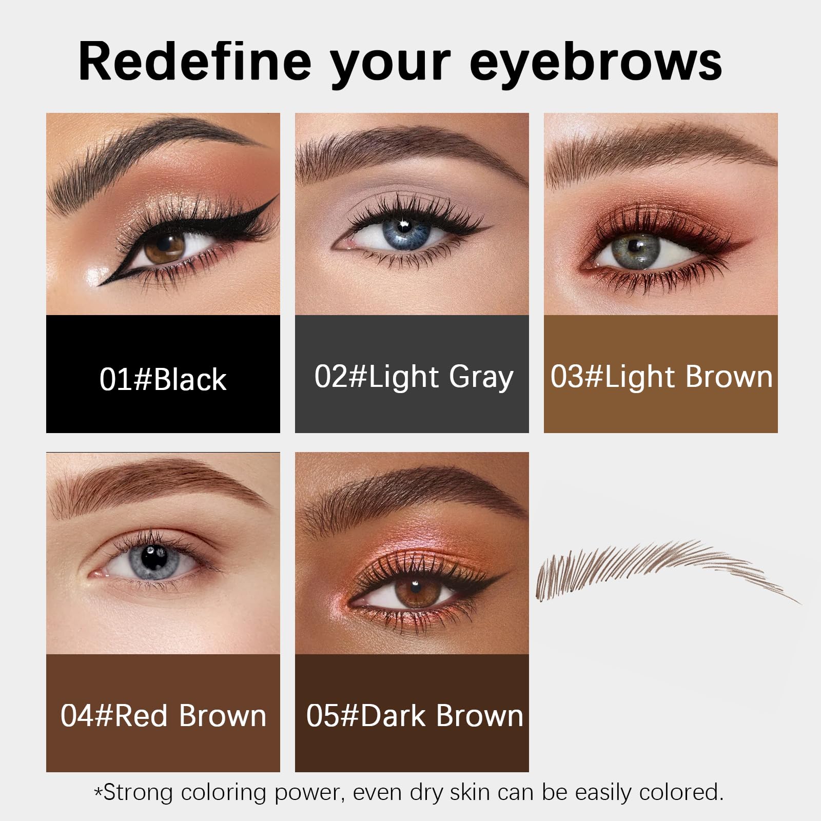 MAVENI micro-stroke demo on skin fills gaps for realistic brows