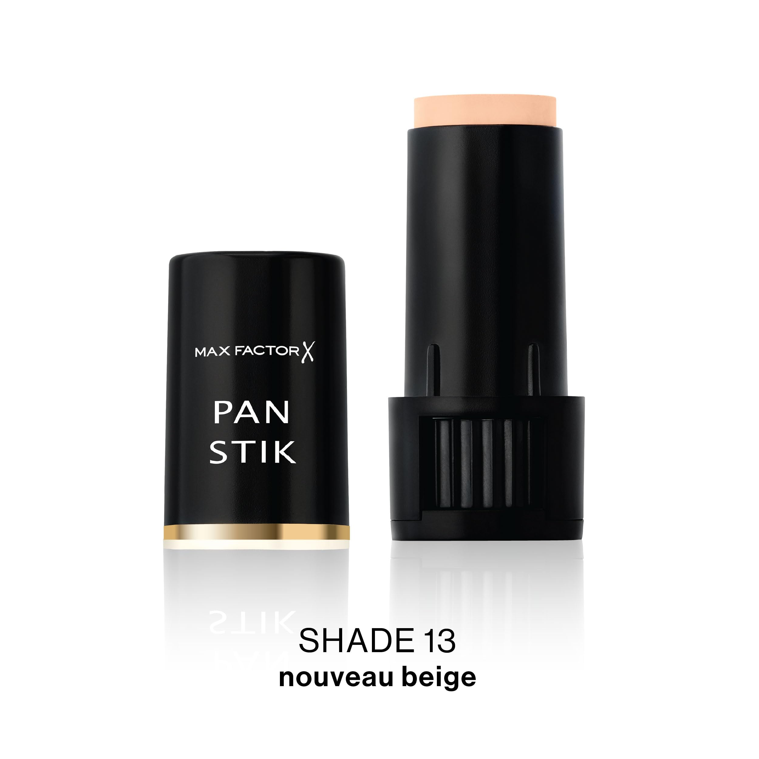 Max Factor Pan Stik creamy texture close-up demonstrating smooth blendability benefit