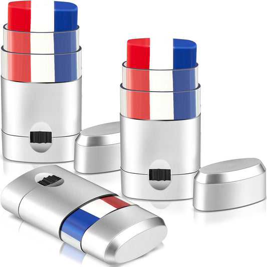 Maxcheck front packaging showing three patriotic color sticks for convenience