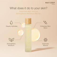 may coop ingredient label focus, highlights centella and rice water benefit
