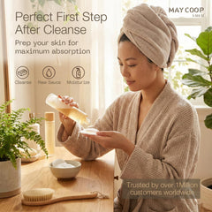 may coop lifestyle bathroom shelf, promotes calming skincare ritual benefit