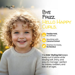 MAYA MARI child applying gel with fingers for quick two-minute routine