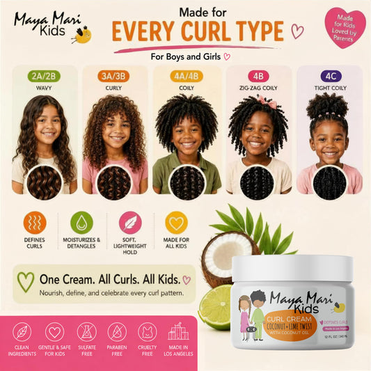 MAYA MARI cream texture close-up displays creamy slip and nourishing coconut benefits