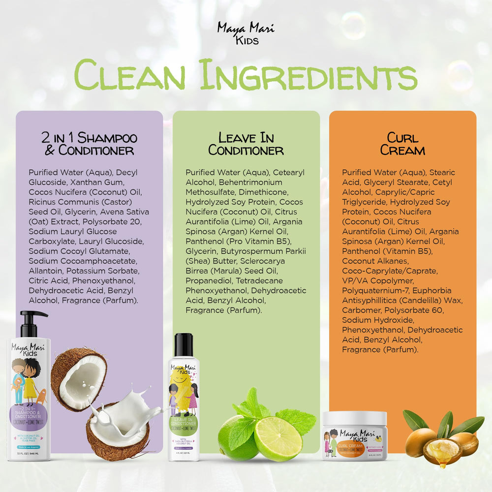 MAYA MARI product label close-up highlighting sulfate-free and gentle formula