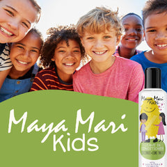 MAYA MARI bottle inside travel bag, ready for pool or sleepovers