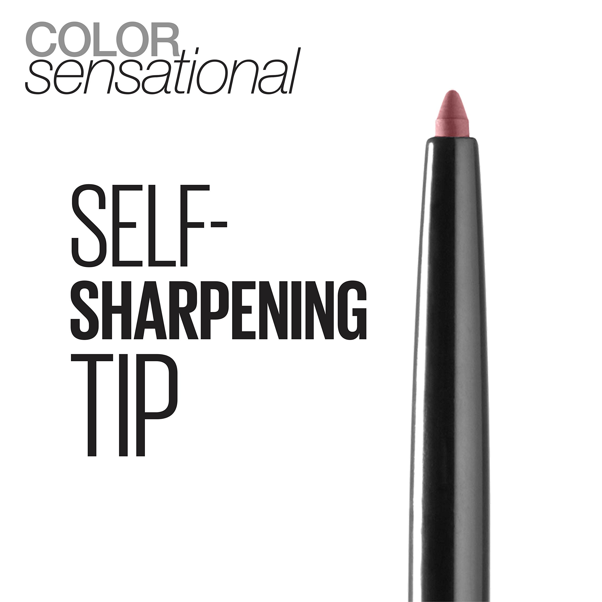 Maybelline Almond Rose liner filling lips to create even coverage and depth