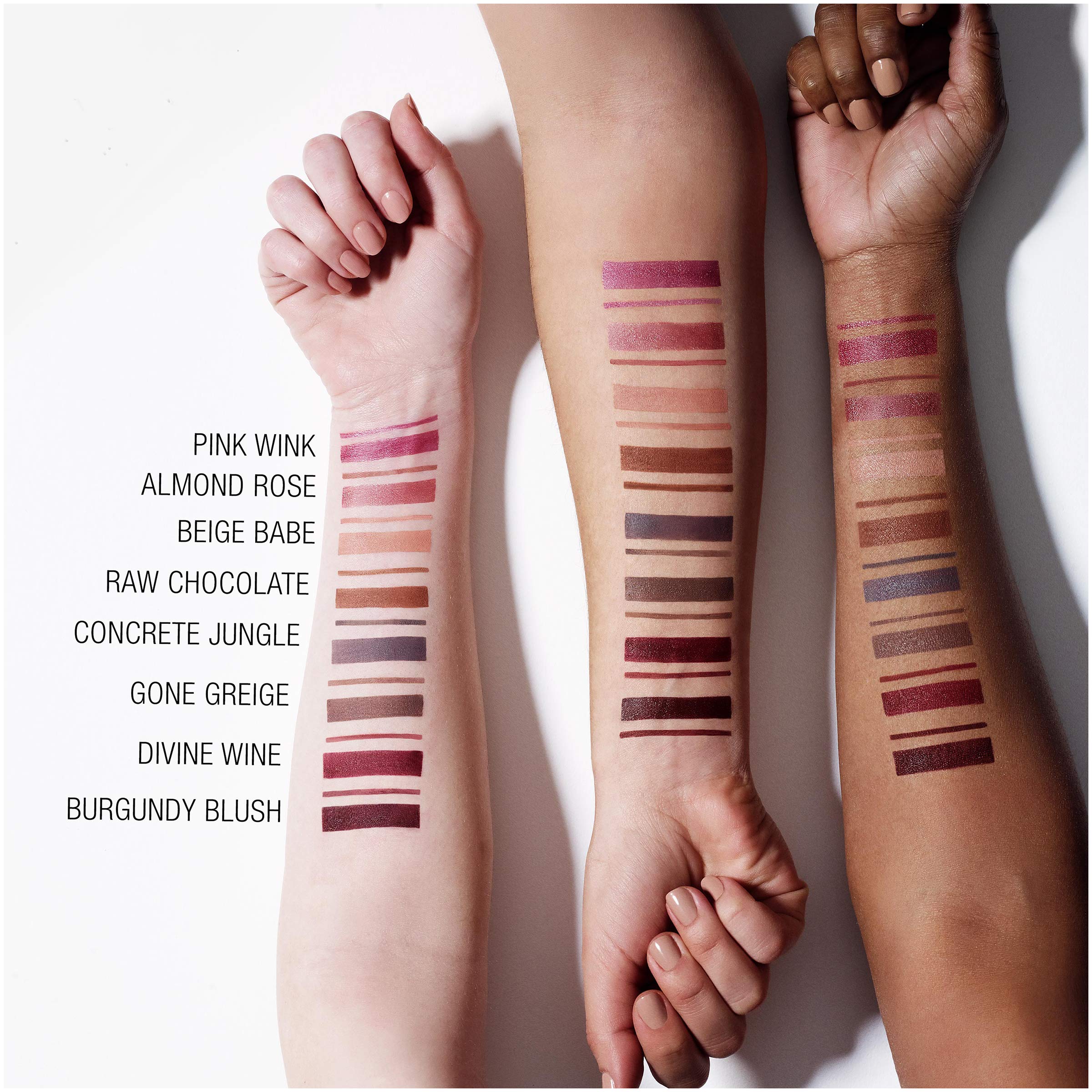 Maybelline Almond Rose packaging back label displaying ingredients and usage tips