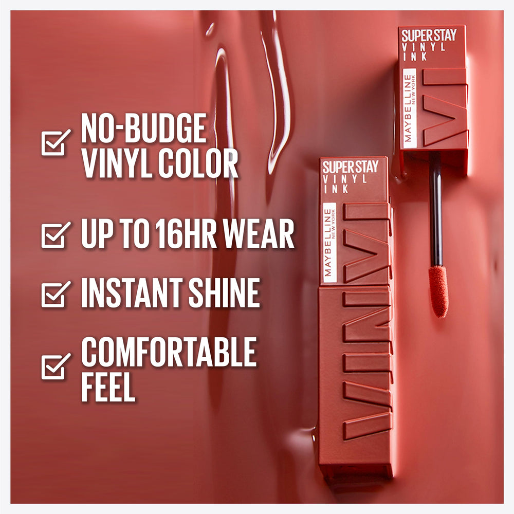 MAYBELLINE flocked applicator tip for precise application and controlled color benefit