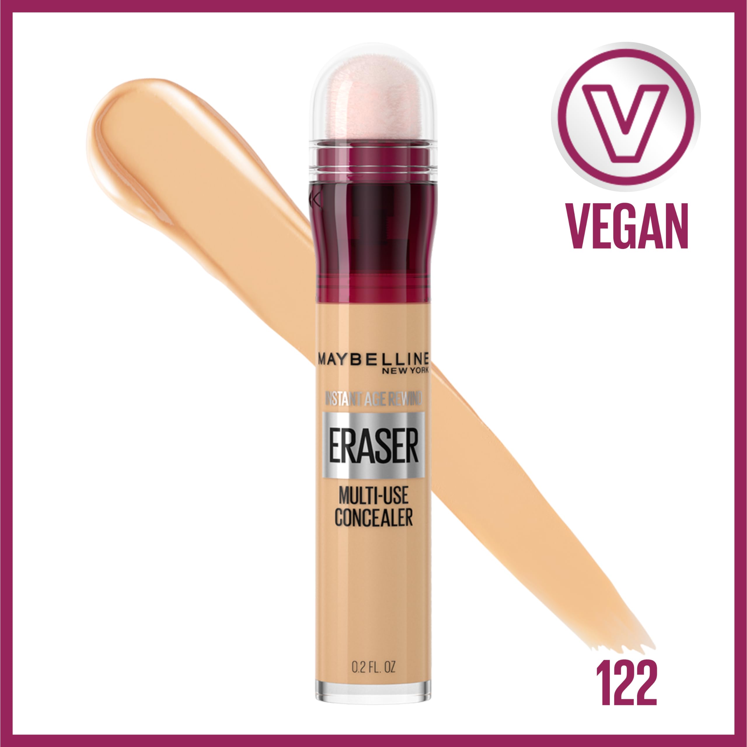 Maybelline sponge applicator head for precise, even application