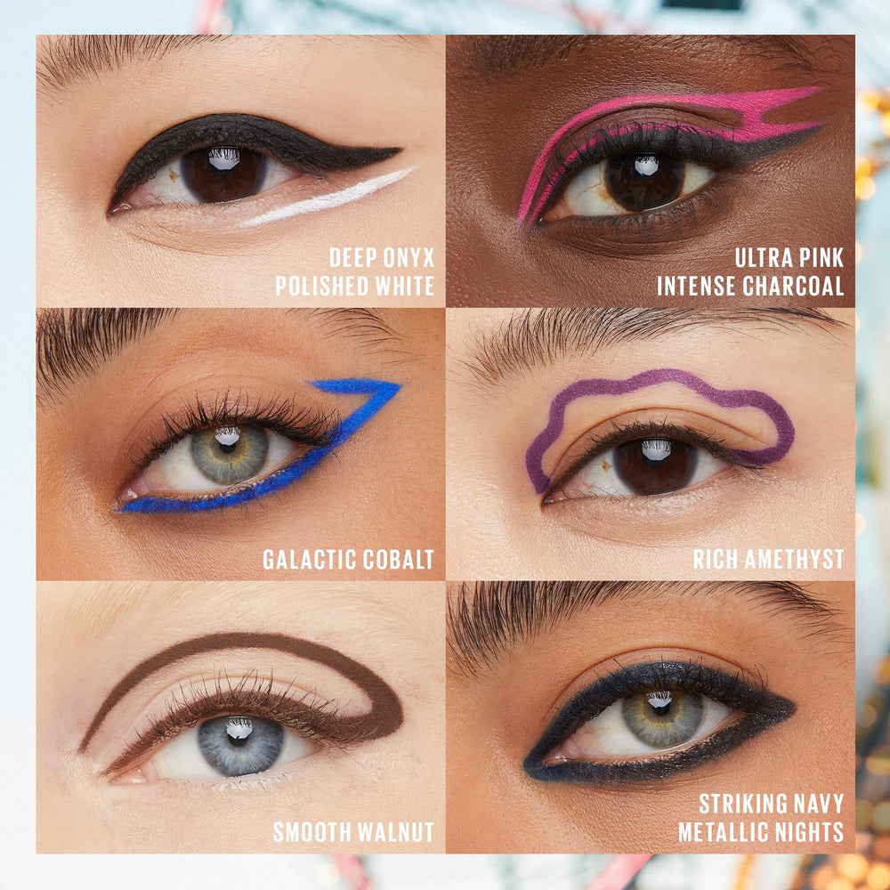 Maybelline Arctic Skies in makeup setup lifestyle image showing versatile color for looks
