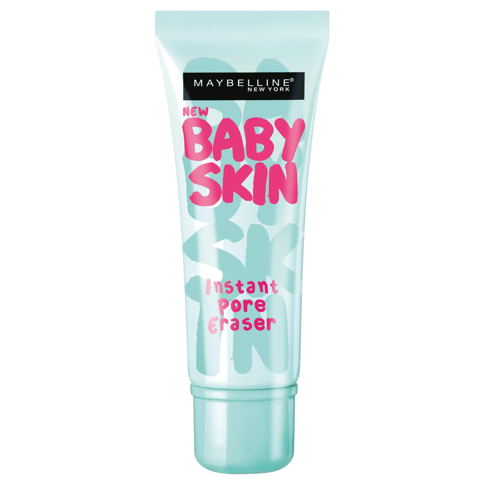 MAYBELLINE Baby Skin front packaging showing clear primer for smooth base