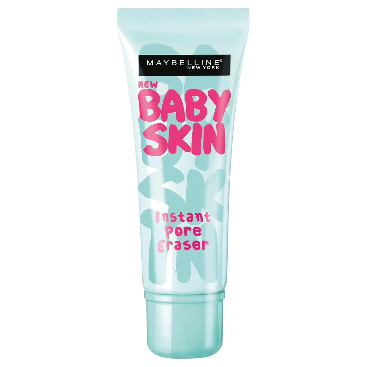 MAYBELLINE Baby Skin front packaging showing clear primer for smooth base