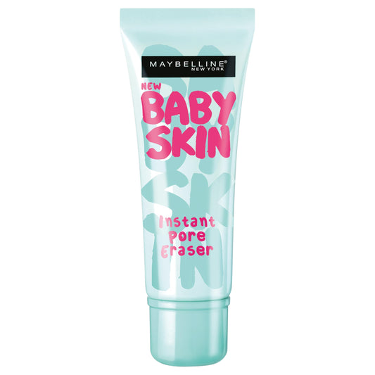 MAYBELLINE Baby Skin front packaging showing clear primer for smooth base