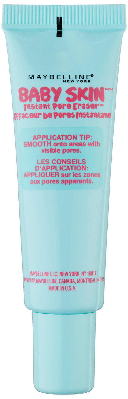 Maybelline Baby Skin texture close-up demonstrating silky primer finish for pore-blurring benefit