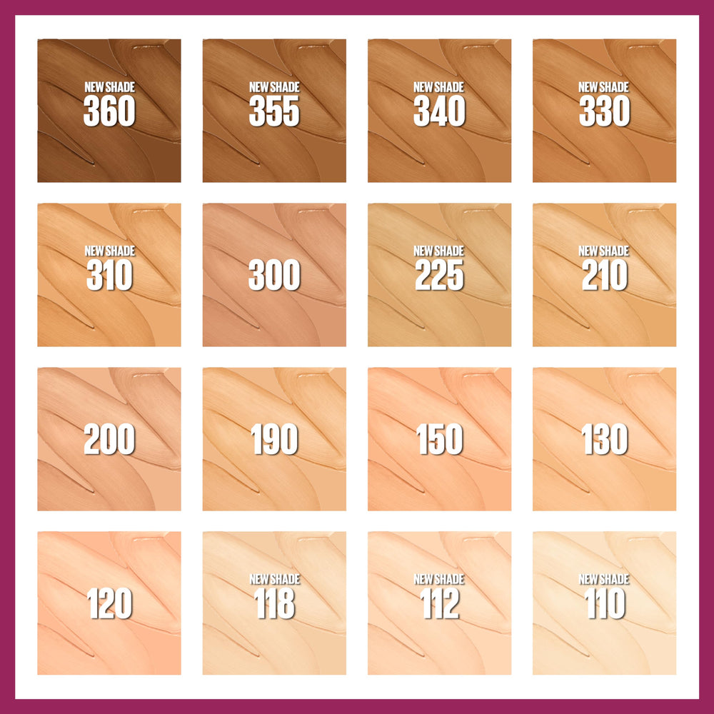 maybelline before and after application illustrating visible blurring benefit