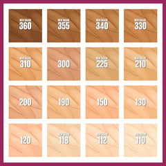 maybelline before and after application illustrating visible blurring benefit