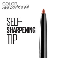 Maybelline Beige Babe pencil paired with lipstick to coordinate lip color