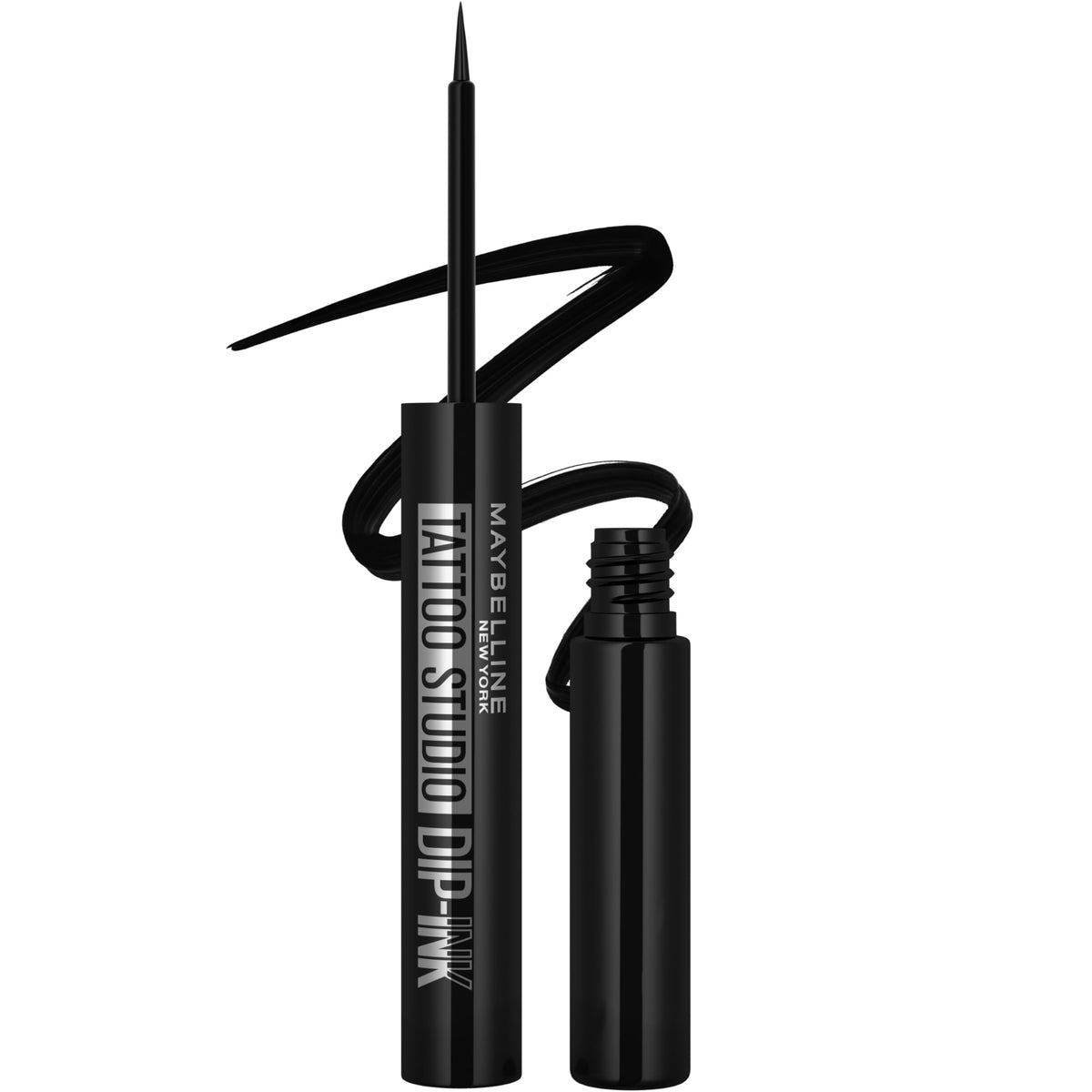 MAYBELLINE front packaging showing Black Track and product benefit long wear