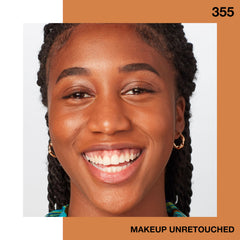Maybelline blended swatch on forearm in coconut shade showing true-to-tone coverage