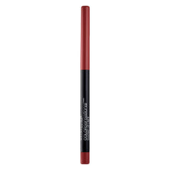 Maybelline brick red lip liner front view showing packaging and color, perfect definition