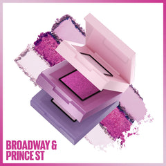 MAYBELLINE Broadway & Prince St open stacked view with three shades, easy quick application