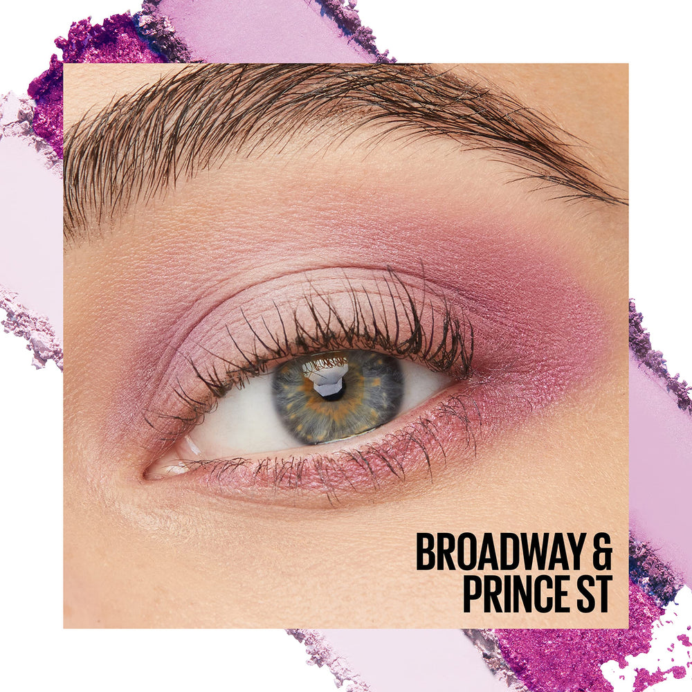 MAYBELLINE Broadway & Prince St stacked with other palettes to show collection versatility